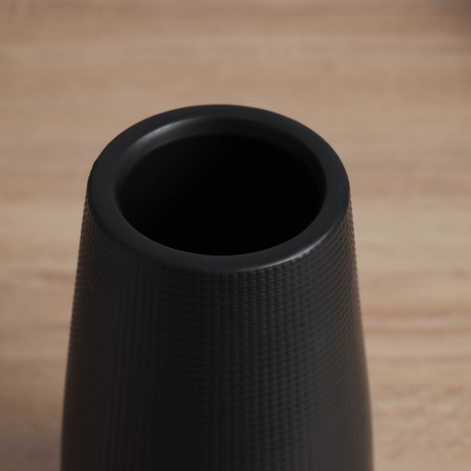 Ваза керамика настольная "Адельмо" 20,5х9,5 см, чёрный   10455008