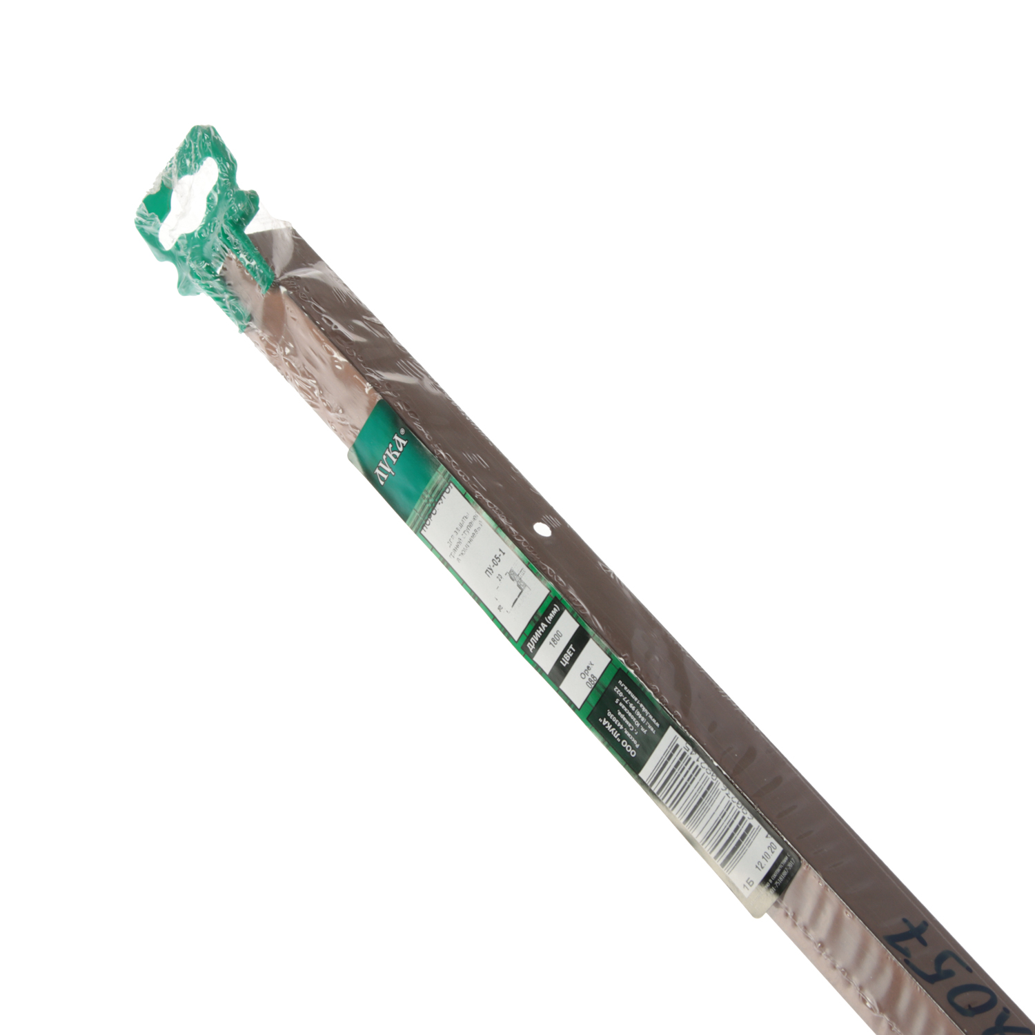 Порог-угол внутренний 20х20х1800 мм Лука ПУ 05-1, орех