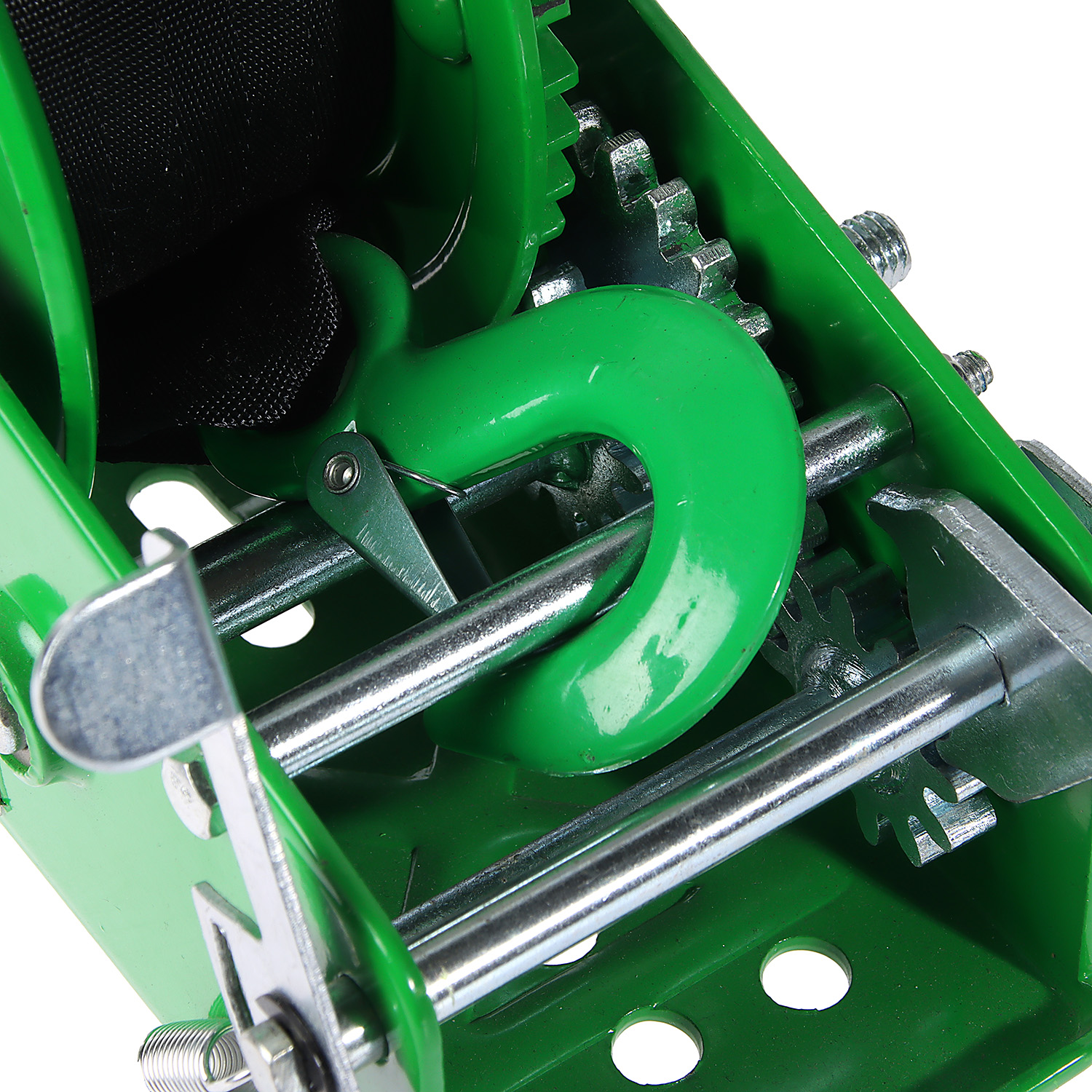 Лебедка ручная барабанная тяговая 1350 кг лента 10 м HW 1350 HITCH *1