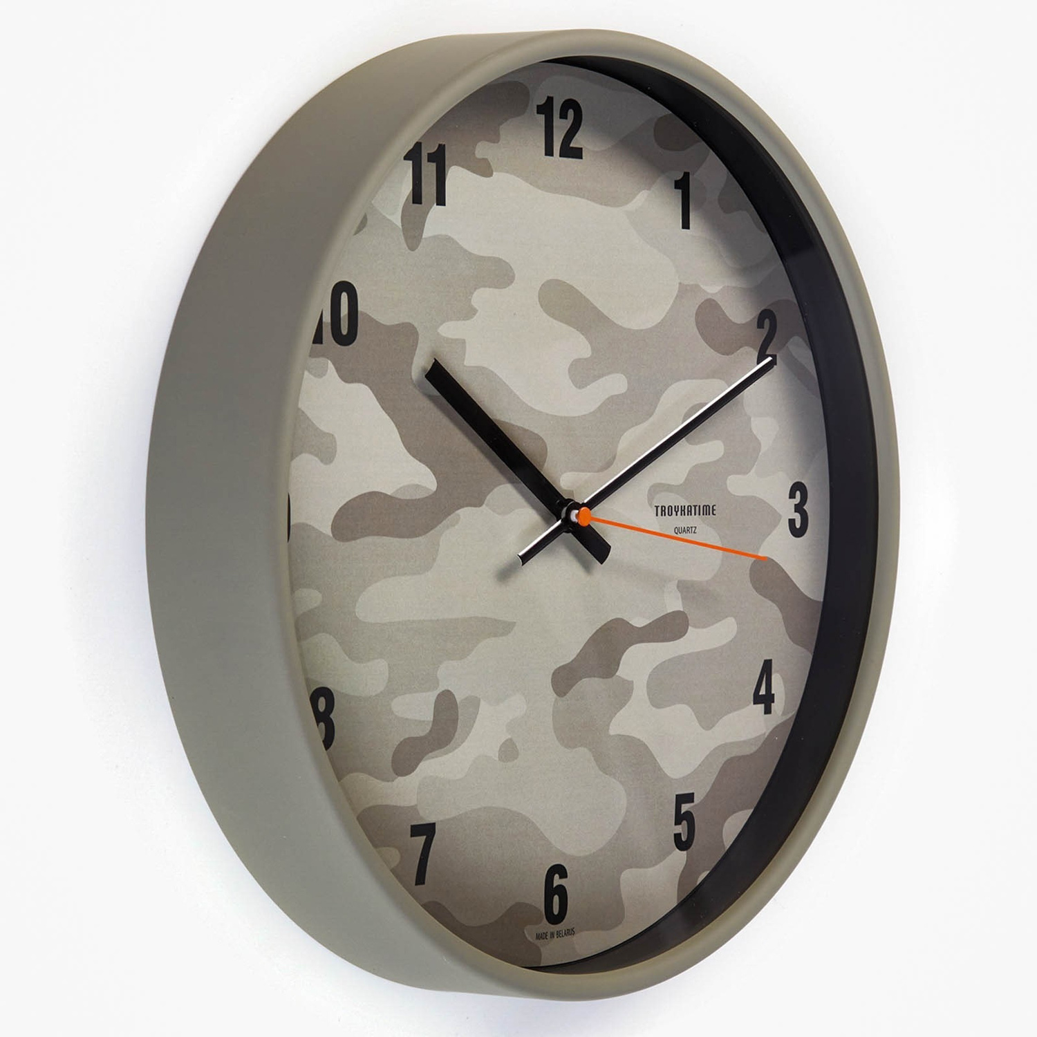 Часы настенные, серия: Интерьер, "Камуфляж", плавный ход, d-30.5 см 9685731