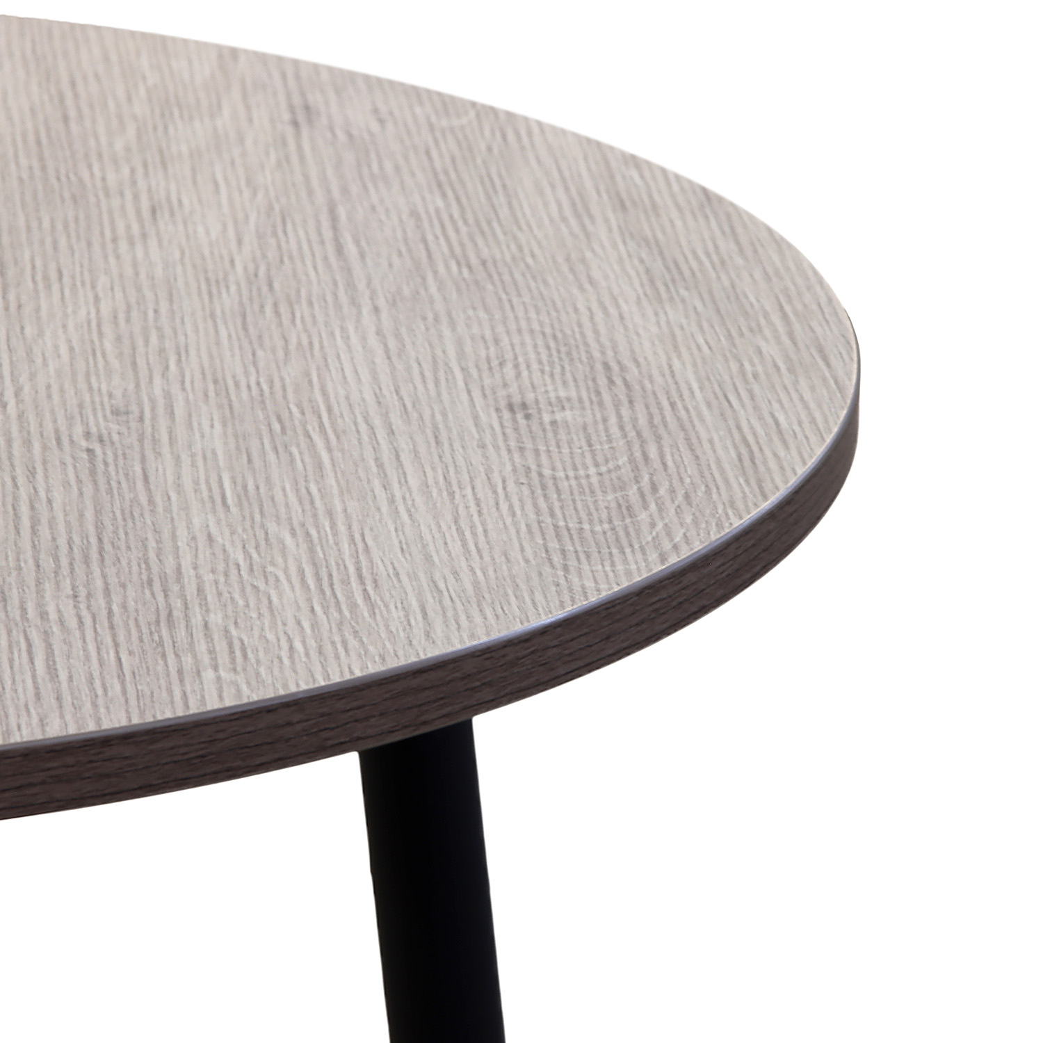 Стол обеденный круглый нераздв.СИЭТЛ d800мм h750мм ДУБ КАНЬОН+3 опоры d40мм мат.черный *1 Стол обеденный круглый нераздв.СИЭТЛ d800мм h750мм ДУБ КАНЬОН+3 опоры d40мм мат.черный *1