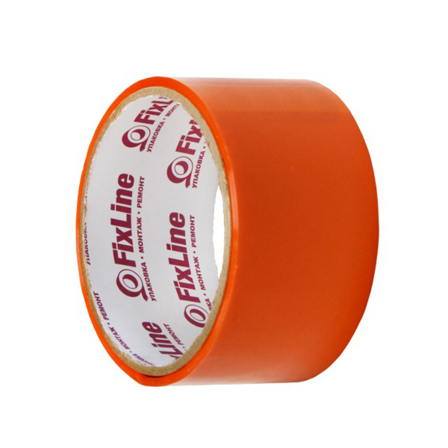 Лента клейкая цветная 48мм х 16м ОРАНЖЕВЫЙ "FixLine" *6/36 Лента клейкая цветная 48мм х 16м ОРАНЖЕВЫЙ "FixLine" *6/36