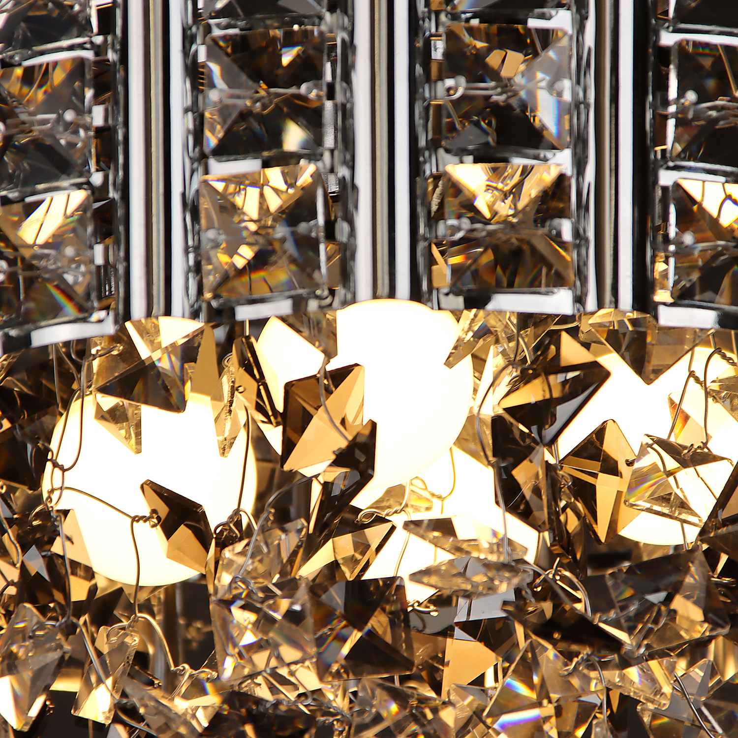 Светильник потолочный S2450/4 CH  4*40W E27 220V (d-420;  h-600) S=16м2  VERNER LIGHTING *1