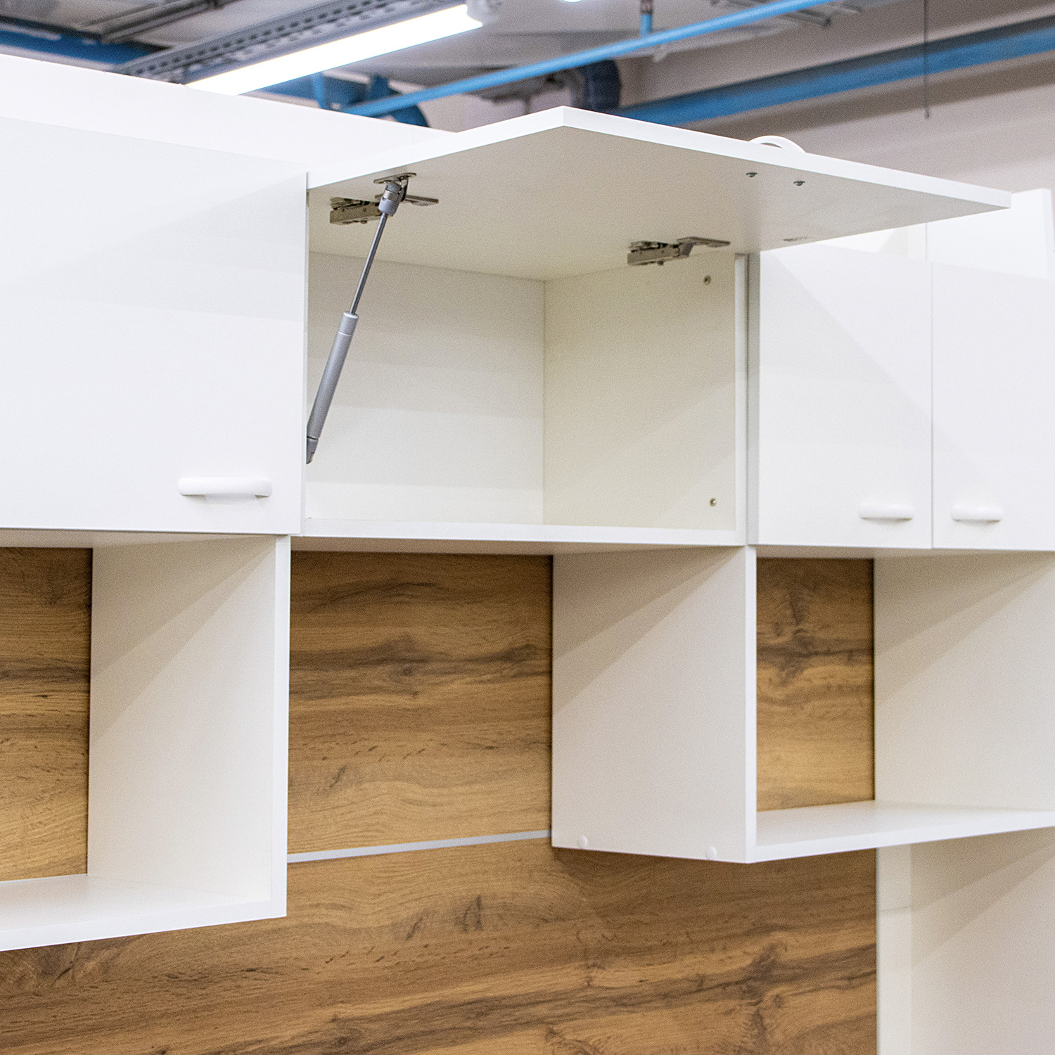 Шкаф навесной 600х338х290 мм BROZEX-WOOD Liberty, для вытяжки, с дверцей, белый