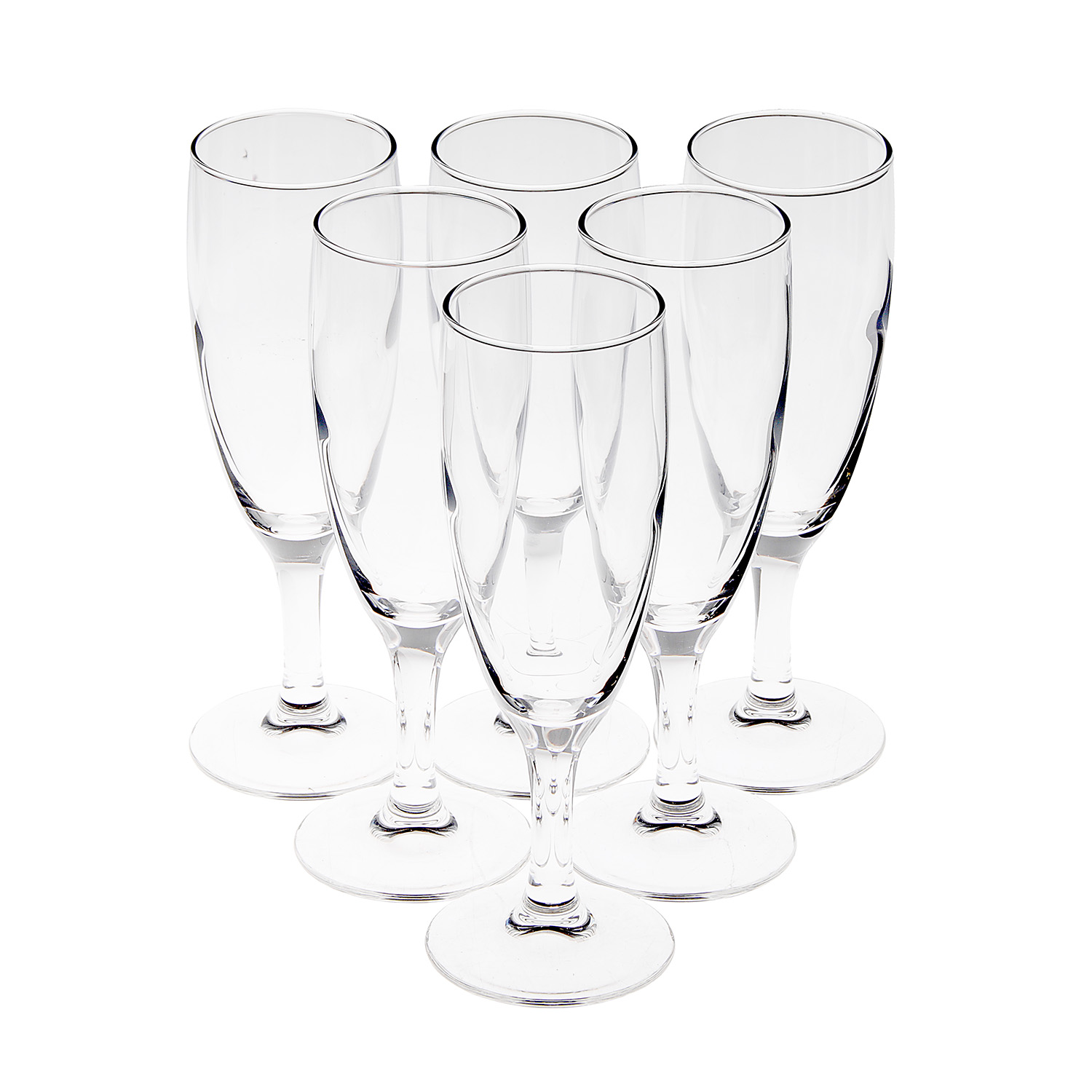 яяяНабор бокалов стекло Luminarc "Elegance" 6шт 170мл д/шамп. P2505 *1/4