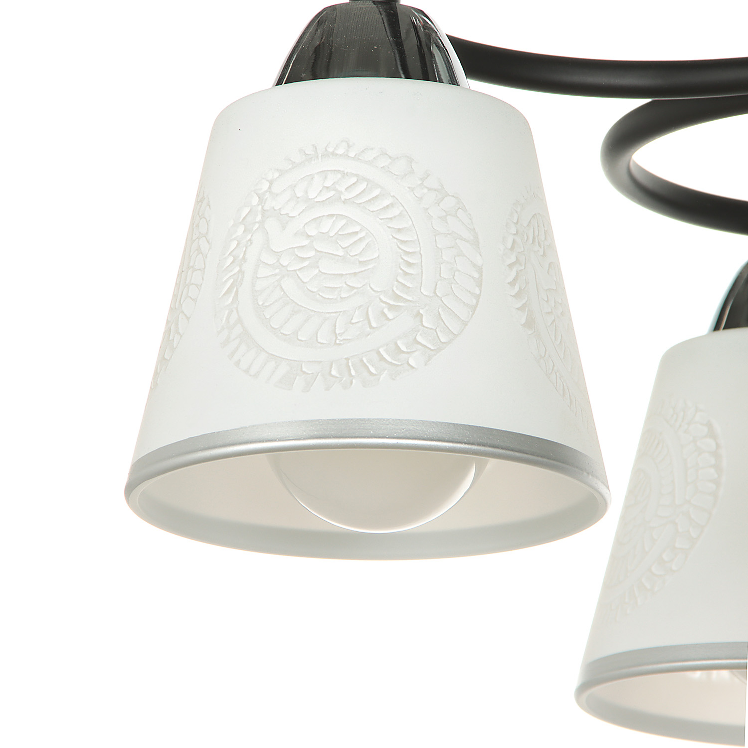 Люстра А2307/4 BK+CH 4*40Вт Е27 (h=280; d=480) S=20м2 VERNER LIGHTING *1