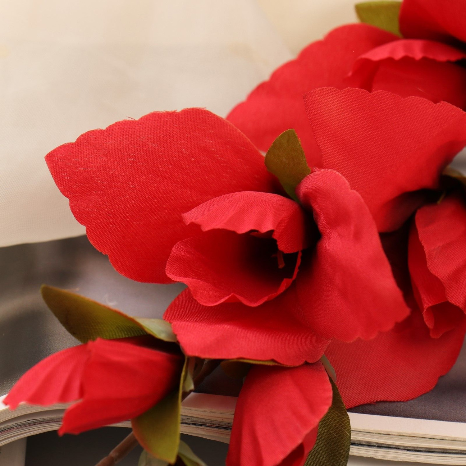 Цветы искусственные "Наперстянка" 63 см, бордовый   7503337