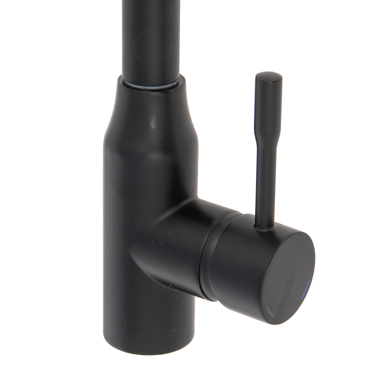 Смеситель для кухни Milardo Meal черный матовый, гибкий излив + душевая насадка M01BL2FM05 *1/10