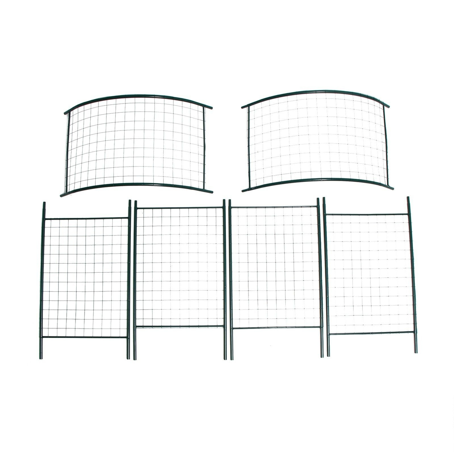 Арка садовая 230 х 125 х 50 см, разборная, металл, зелёная "Сетка", 2083025