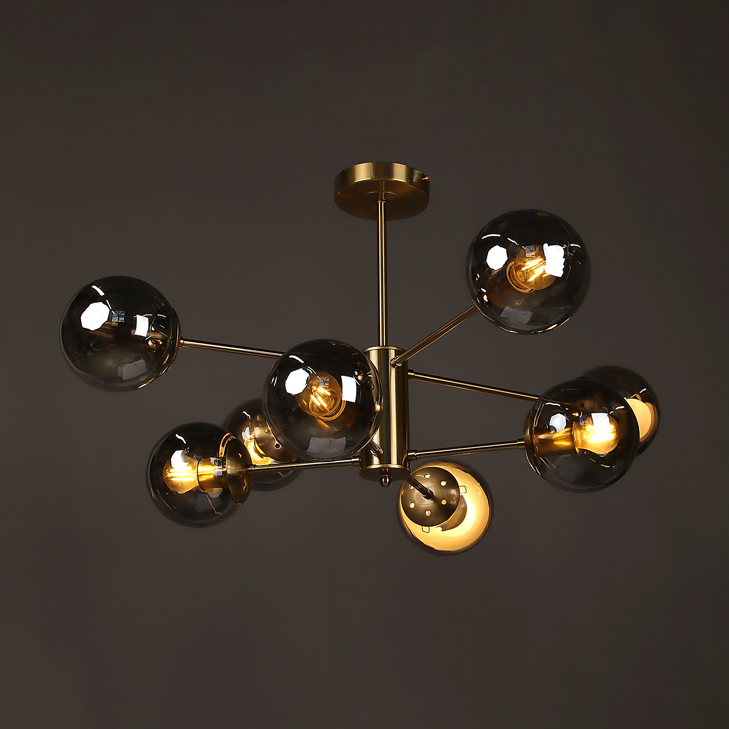 Люстра N36359/8 COP  8*40W E27 220V (d-805; h-415)  VERNER LIGHTING *1