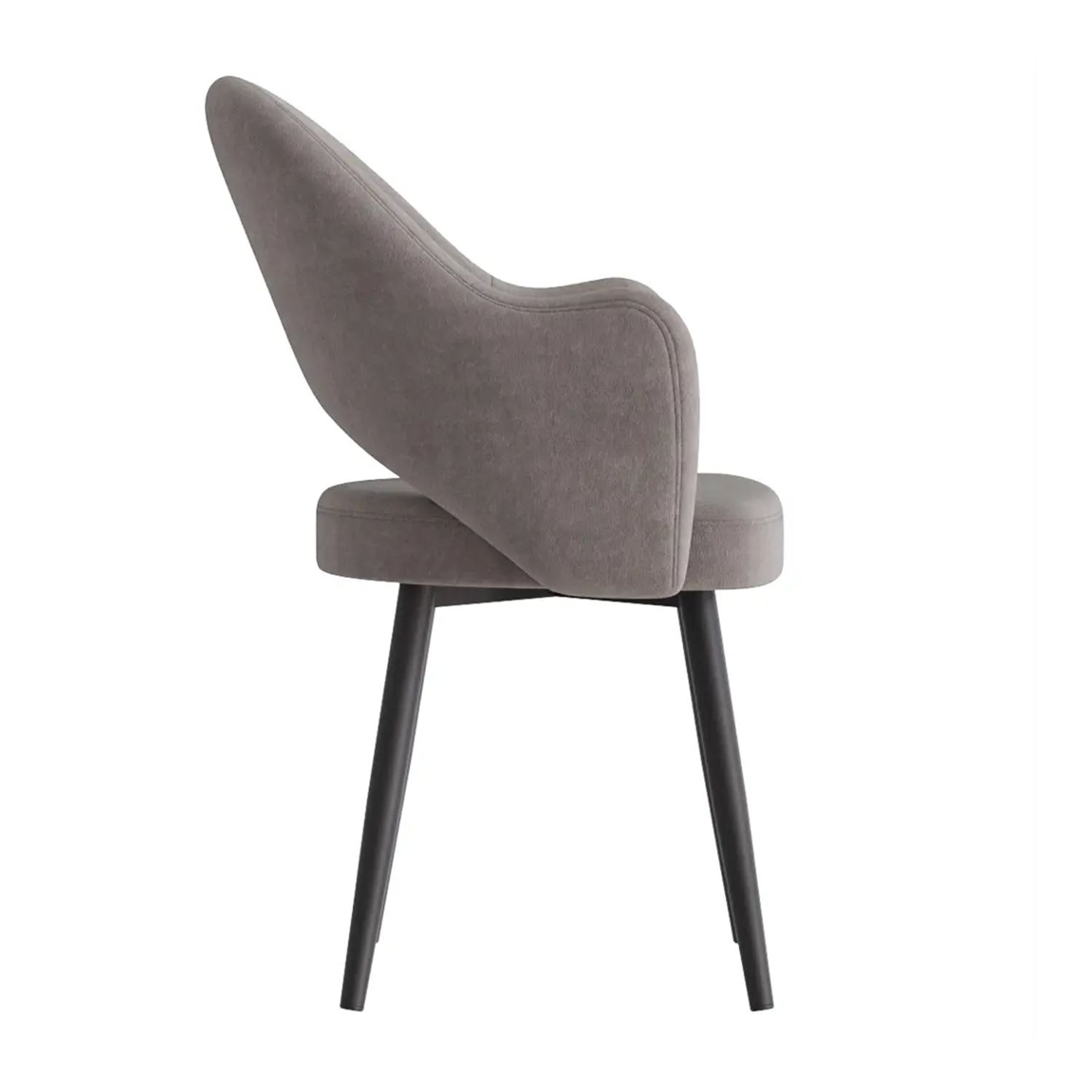 Кресло ДЭЙЗИ 590x550xh875 Парма 1011 мокко+металл.каркас ФАНТОМ черный *4