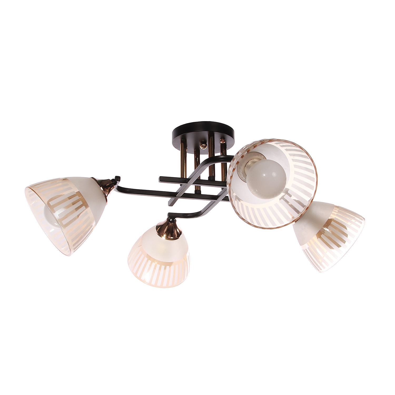 Люстра A3938/4 FGD+ВК Е27 4*40Вт ( h=250; d=640)  S=16м2 VERNER LIGHTING *1 Люстра A3938/4 FGD+ВК Е27 4*40Вт ( h=250; d=640)  S=16м2 VERNER LIGHTING *1