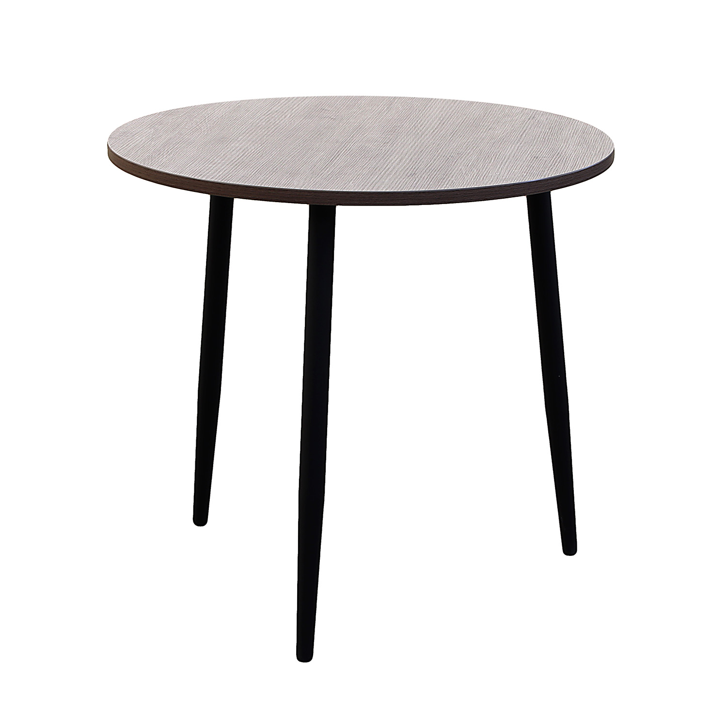 Стол обеденный круглый нераздв.СИЭТЛ d800мм h750мм ДУБ КАНЬОН+3 опоры d40мм мат.черный *1 Стол обеденный круглый нераздв.СИЭТЛ d800мм h750мм ДУБ КАНЬОН+3 опоры d40мм мат.черный *1