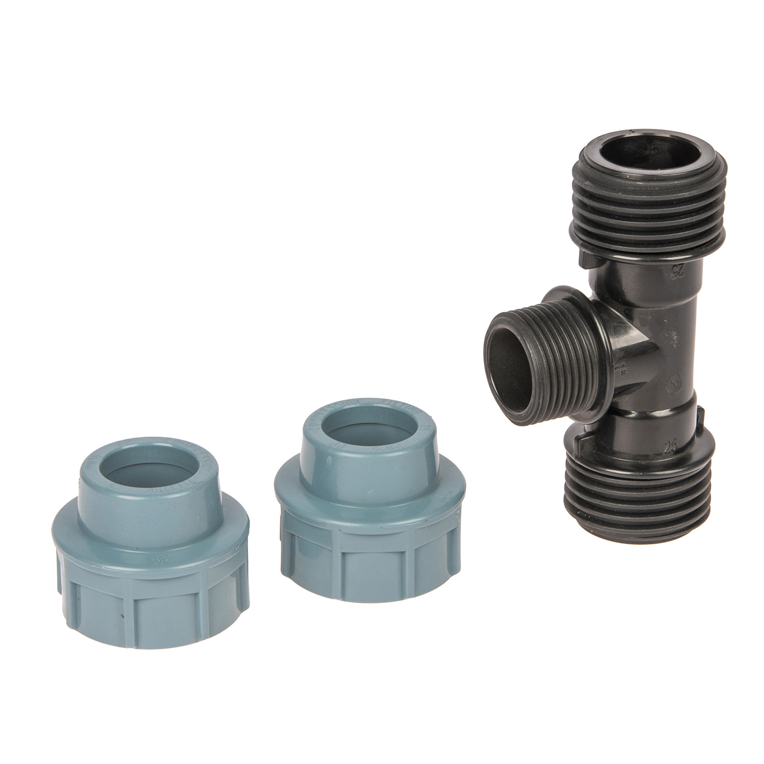 Тройник ПНД компрессия Ø 25х1"х25 наруж. резьба *1/40