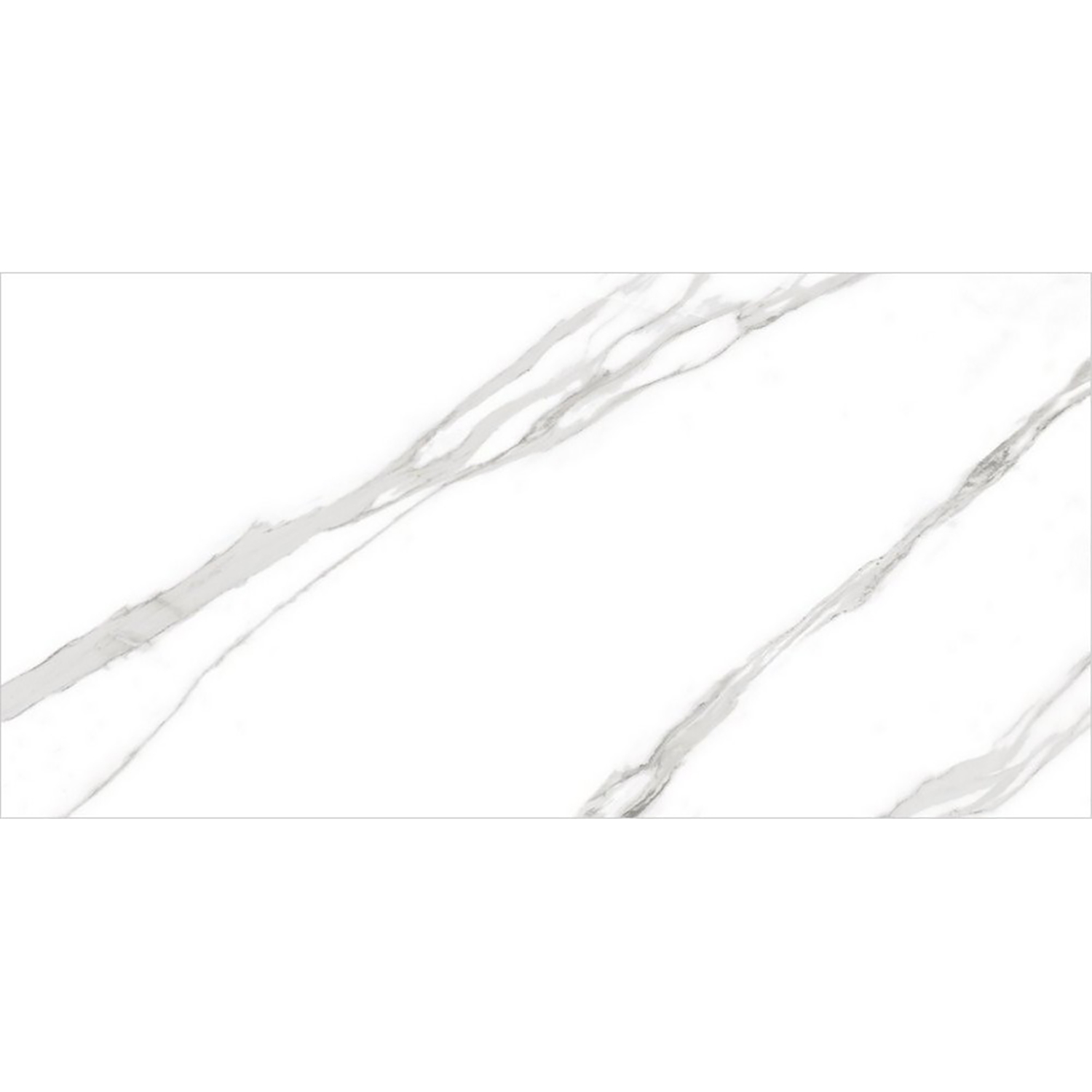 Керамогранит 1.44 м² Global Tile Carrara Bronze GT120606503PR/32, 1200х600х9 мм, белый
