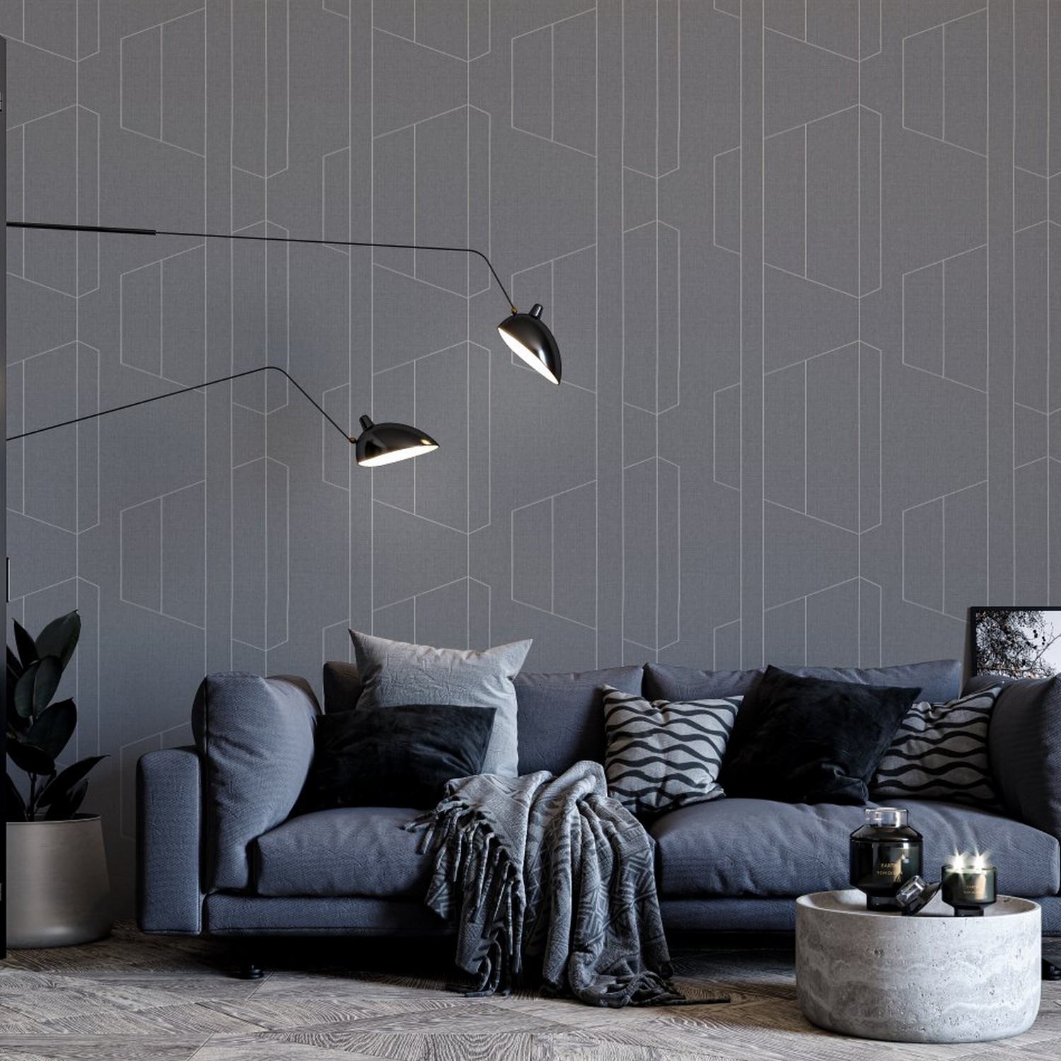 Обои флиз "Палитра" TREND Lines TC72376-41 TrendColor  1,06*10м *6