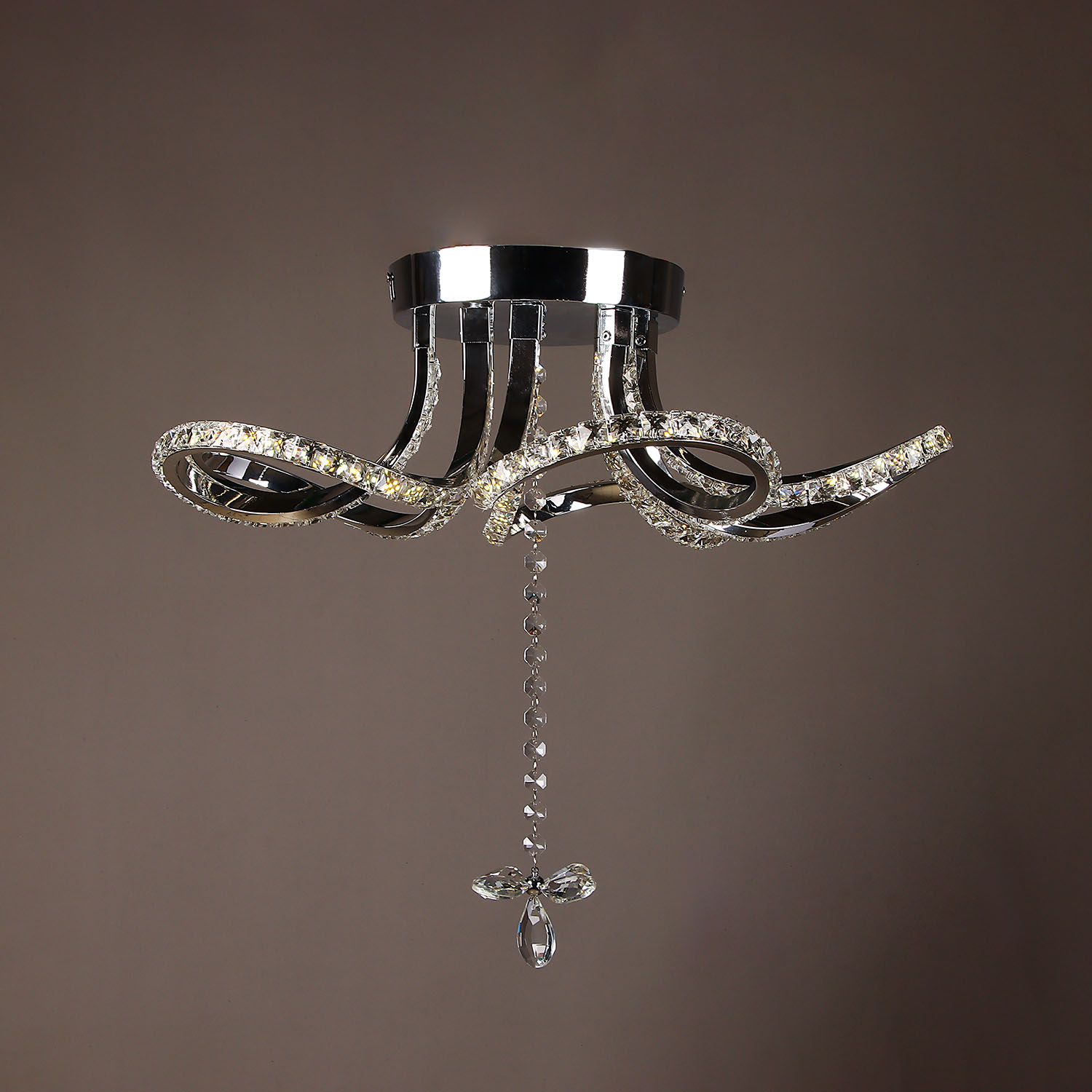 Люстра 8897/130W Chrome 500 мм 3 реж., пульт S=16м2 VERNER LIGHTING *1