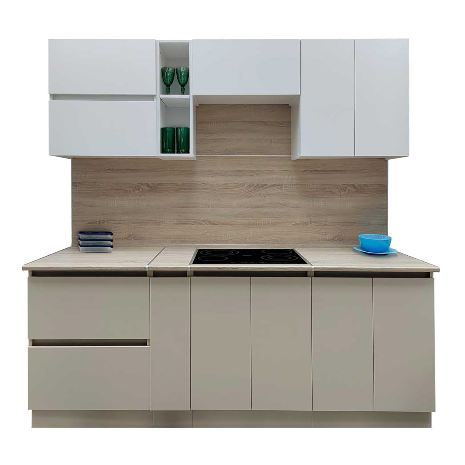 Шкаф навесной 600х676х290 мм BROZEX-WOOD Melissa, с двумя дверцами, белый Шкаф навесной 600х676х290 мм BROZEX-WOOD Melissa, с двумя дверцами, белый