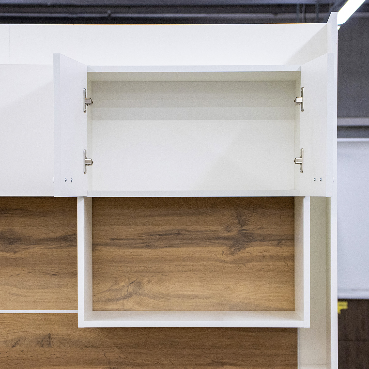 Шкаф навесной 600х676х290 мм BROZEX-WOOD Liberty, с двумя дверцами, белый