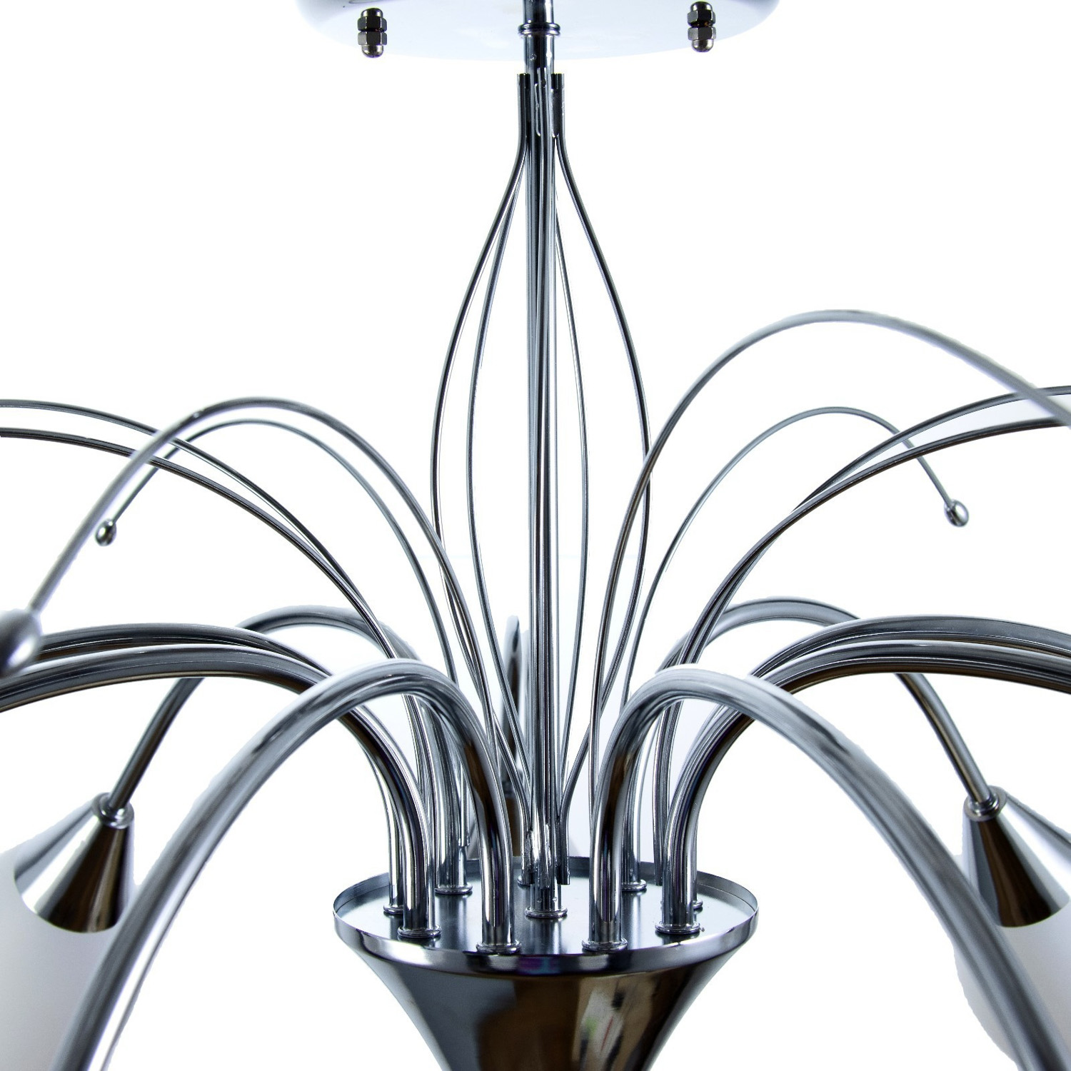 Люстра "Федерика" 9хЕ14 40Вт хром 85х85х40 см BayerLux 9408367	S=18м2  *1