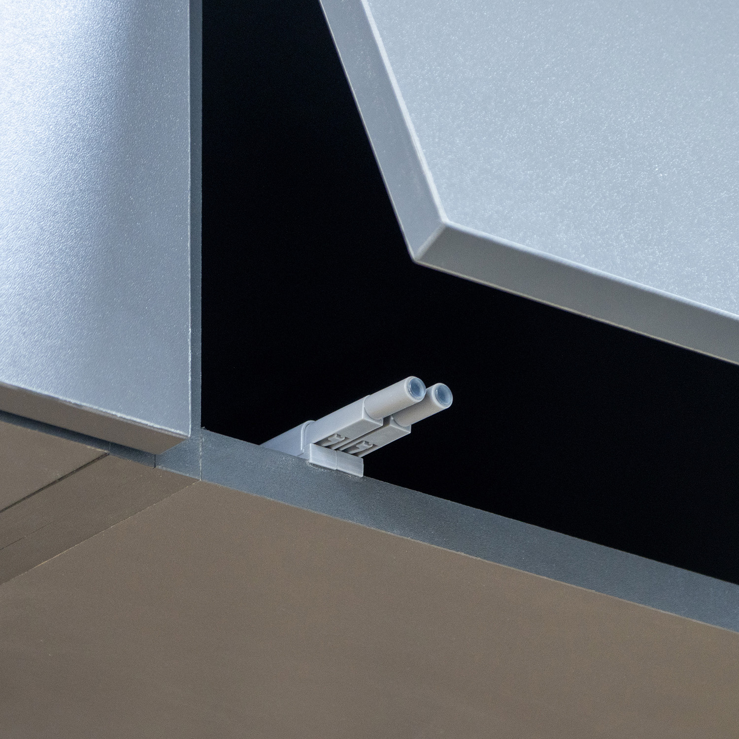 Шкаф навесной 400х300х290 мм BROZEX-WOOD Next, 3 ярус, графит