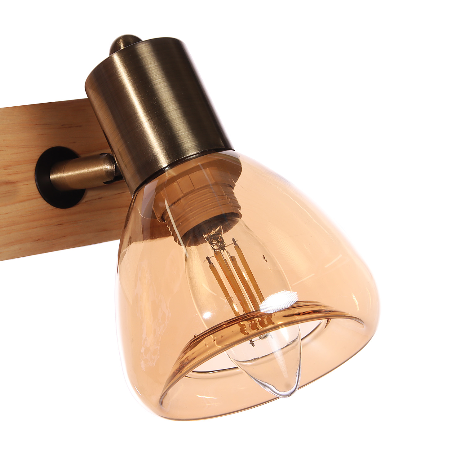 Светильник настенный (спот) N5104/1 AB+WOOD Е14 1*40W   VERNER LIGHTING *1