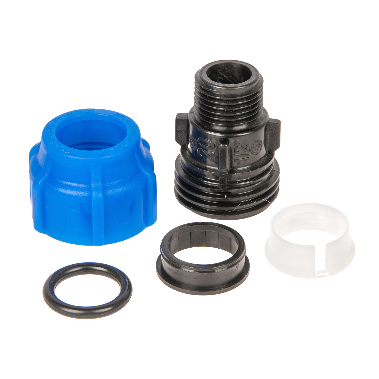 Муфта ПНД компрессия Ø 20х1/2" наруж. резьба *1/120