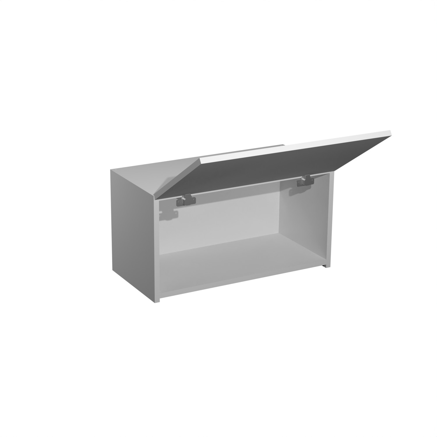 Шкаф навесной 600х338х290 мм BROZEX-WOOD Серый лед, для вытяжки, с дверцей, серый / графит