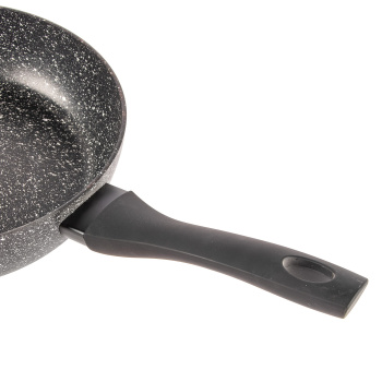 Сковорода алюм.а/приг.  Scovo "Hi-Blackl" d26см "Сотейник" Стекл.кр. HB-021 (з-д "Сково") *1/4