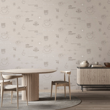 Обои  флиз Ateliero Cafe (беж.) 589696  1.06*10м *6