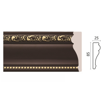 Молдинг средний 152-39G (85*25*2400мм)*18