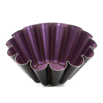 Форма для выпечки алюм.а/приг. d22см, выс.9см волн.борт Пурпурный RZ-050P "Scovo" *1/20