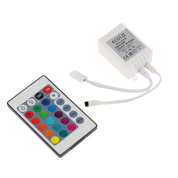 Контроллер Ecola LED strip RGB IR controller, 6А, 12В-72Вт, 24В-144 Вт, для ленты, и/к пульт 4238983