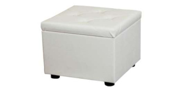 Пуф FORPOST, 42х41х40 см, куб, искусственная кожа, белая рептилия Пуф FORPOST, 42х41х40 см, куб, искусственная кожа, белая рептилия