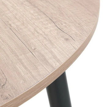 Стол раздв.КРУГЛЫЙ ОРИОН d950(+300)мм h750мм ЛДСП Дуб каньон+опора металл ЧЕРНЫЙ *1 Стол раздв.КРУГЛЫЙ ОРИОН d950(+300)мм h750мм ЛДСП Дуб каньон+опора металл ЧЕРНЫЙ *1