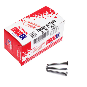 Гвозди толевые 2.5х32 мм BROZEX, 0.4 кг