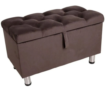 Банкетка FORPOST, 40х48х75 см, каретная стяжка, велюр конфетти крем, бежевый Банкетка FORPOST, 40х48х75 см, каретная стяжка, велюр конфетти крем, бежевый