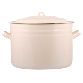 Бак эмалированный 25л d360мм с Крышкой, без деколи С-2828