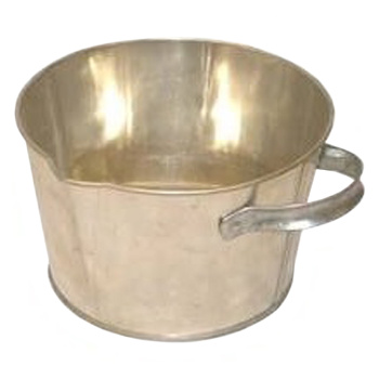 Ведро "Подойник" металл. 3,5л белая пищевая жесть, лакированный *1/20