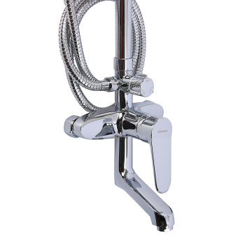 Душевой комплект Accoona A8396, короткий излив, 2 лейки, 1 режим