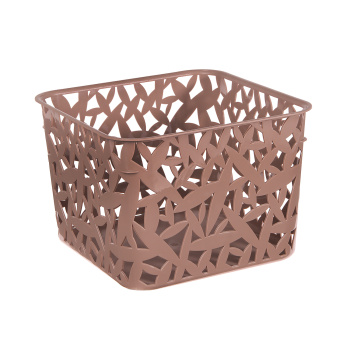 Корзина для хранения пластм. 205х205х145мм микс10(микс6) арт.431245028(431245024) ("Бытпласт") *1/36