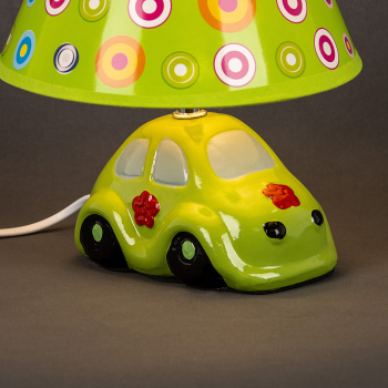 Лампа настольная D1-16 Green детская Е14 40Вт S=2м2  *1/12