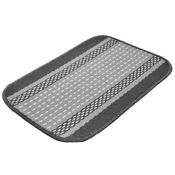 яяяКоврик 40*60 см на латексной основе "Madrid" "VORTEX" серый (арт.22444)  *1/16