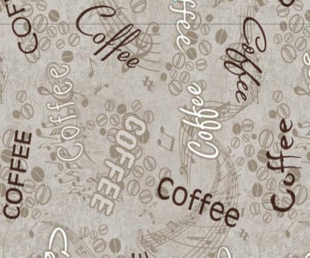 Клеёнка на нетканой основе "Мажор" "Coffee" серо-бежев. шир.1,35м 564/2 "Колорит" *20