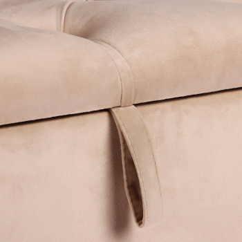 Банкетка FORPOST, 40х48х75 см, каретная стяжка, велюр конфетти крем, бежевый Банкетка FORPOST, 40х48х75 см, каретная стяжка, велюр конфетти крем, бежевый