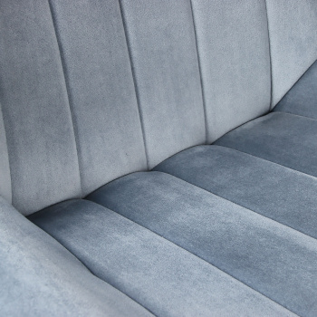 Стул FORPOST Неаполь, 55x88x42 см, велюр конфетти блю стоун, голубой Стул FORPOST Неаполь, 55x88x42 см, велюр конфетти блю стоун, голубой