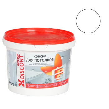Краска акриловая для потолков 3 кг Дисконт Ореол *1/4/144