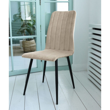 Стул FORPOST Принстон 38x89x44 см, велюр конфетти крем, бежевый Стул FORPOST Принстон 38x89x44 см, велюр конфетти крем, бежевый