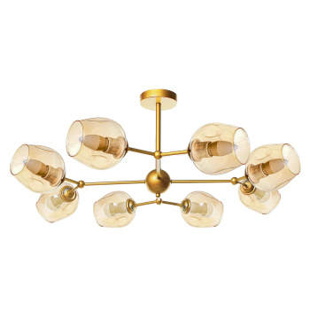 Люстра 10094/8GD AMB Е27 8*60W S=18м2 *1