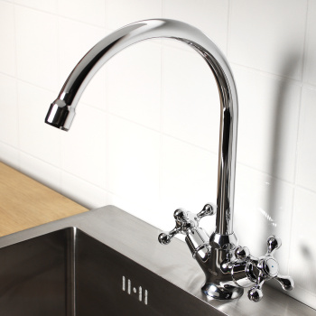 Смеситель для кухни Milardo Duplex DUPSB0JM05, высокий излив, двухвентильный